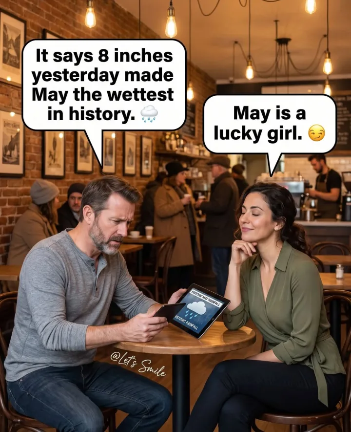 It says 8 inches yesterday made May the wettest in history. May Mayisa is isa a lucky girl....