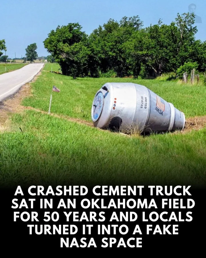 0. Sasass sesass ut a crashed cement truck sat in an oklahoma field for 50 years and locals...