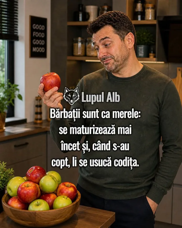 C Lupul Alb Barbatii sunt ca merele: se maturizeaza mai incet si, cand s-au copt, li se usu...